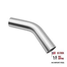 OD 45 Degree Aluminum Elbow Intercooler Pipe Air Intake 2" 51mm Silver 45