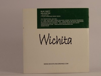 BLOC PARTY HELICOPTER (E79) 2 Track Promo CD Single including Card Sleeve WICHIT