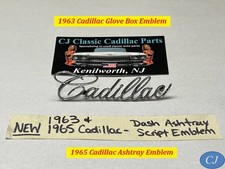 New 1963 Cadillac Glove Box Door Compartment Lid 1965 Dash Ashtray Script Emblem