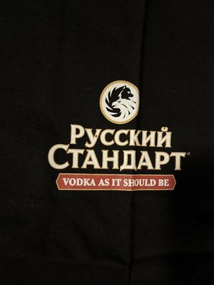 Russian Standard Vodka As It Should Be Men s T-shirt Size L