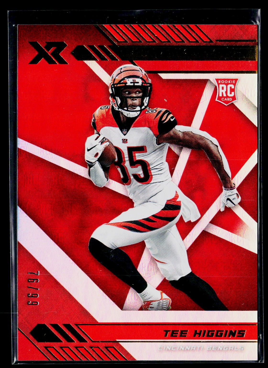 Tee Higgins RC 2020 Panini XR #110 Orange #/99