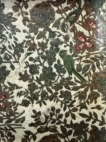 Vintage Set Of 4 Alfred E Knobler Highmount Paper Mache Trays Birds Floral Japan - Picture 11 of 13