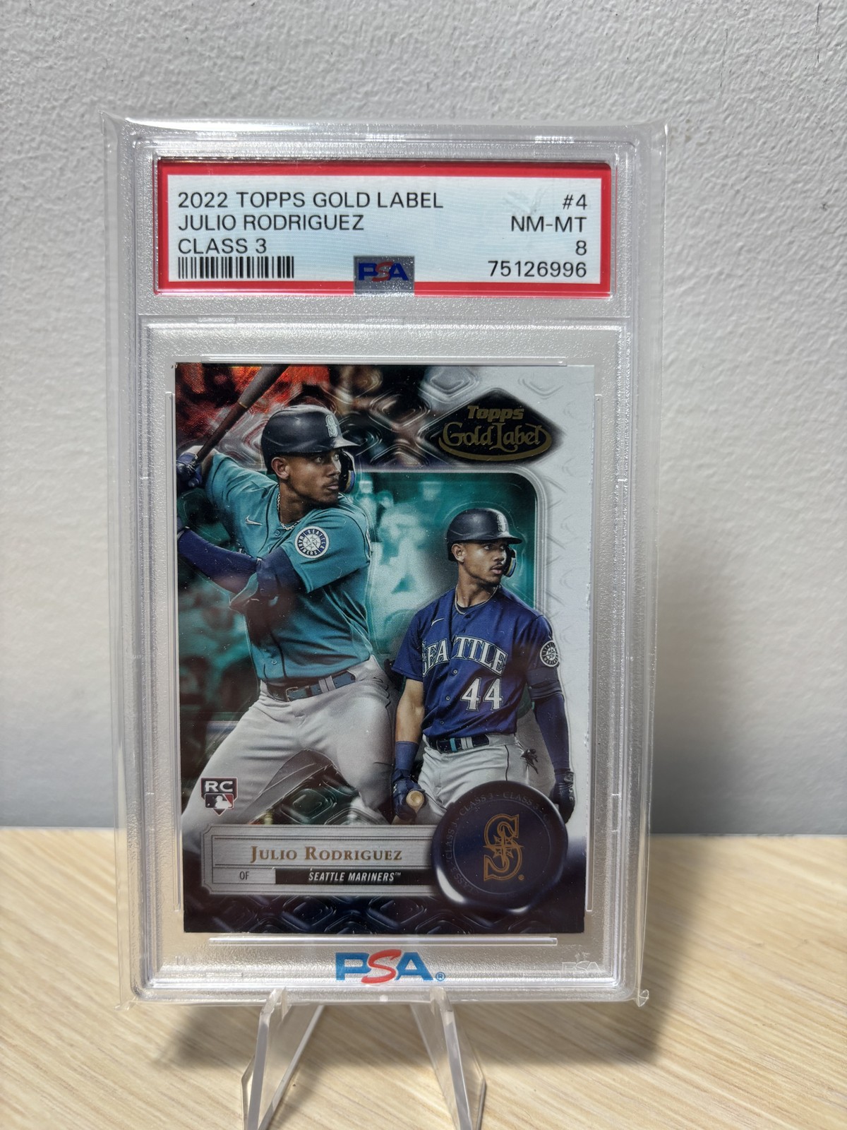 2022 Topps Gold Label - Julio Rodriguez #4 Class 3 (RC)