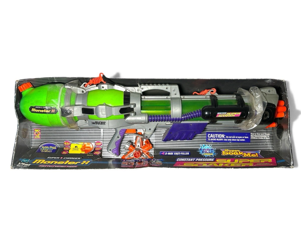 New In Box! Super Soaker Larami Super Charger Monster X 9982-0