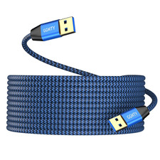 USB to USB Cable 20Ft,Durable Braidedfor USB 3.0 Male to Male Type a to Type a C