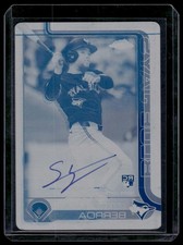 2025 Topps Chrome #RA-SBE Steward Berroa Rookie Auto Printing Plates Cyan #/1