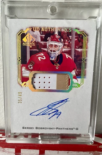 Sergei Bobrovsky Auto Patch - 2021-22 SP Authentic #35/49 