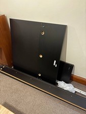 wooden single bed frame with mattress