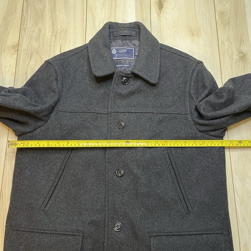 J.Crew University Jacket Wool Stadium Cloth Thinsulate Coat Gray Mens Medium - Picture 6 of 16