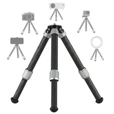 Carbon Fiber Small Tabletop Travel Tripod Lightweight 1/4" Screw MT02CL