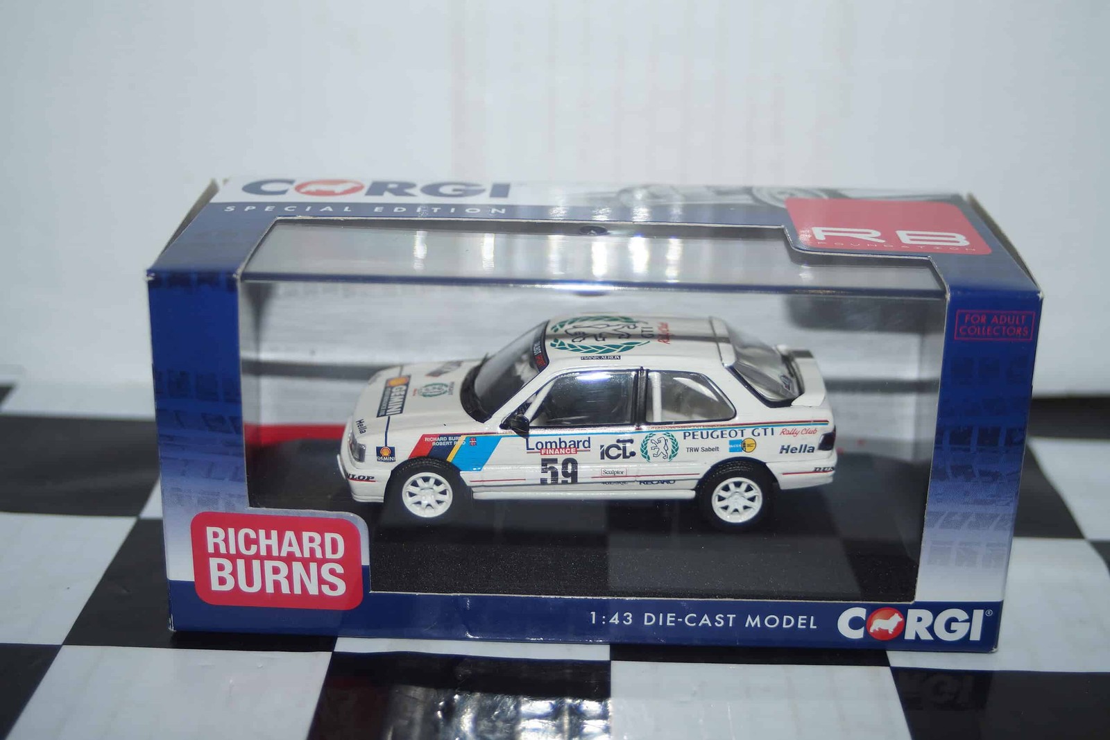 Vanguards Corgi Peugeot 309 GTi 16V Lombard RAC Rally 1991 R.Burns VA11606 1:43