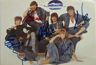 Genghis Khan 5x Signed Music Card Original Signature Signature Autograph