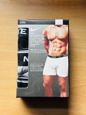 Nike Boxers 3 Pack - (Black, White & Grey) Dri FIT Everyday Cotton Underwear 