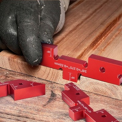 14Pcs Router Table Setup Bar Height Gauge Set Aluminum Precisions Setup Blocks