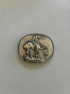 RARE AUTHENTIC END OF THE TRAIL AL SHELTON [SOLID SILVER]