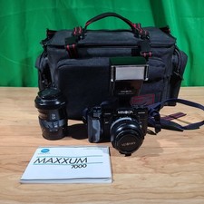 Minolta maxxum 7000 Camera w/ manual, Af 28-85  AF 35-75 Lens,  flash 2800AF