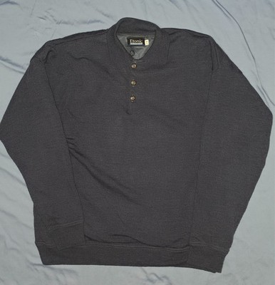 ETONIC GOLF WINDSTOPPER JACKET SWEATER MEN LARGE LINED PULLOVER COLLARED POLO