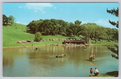 Schenk Lake Oglebay Park Wheeling West Virginia Postcard