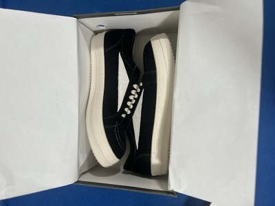 Rick Owens Men's Low Tops Sneakers Size 43 US 9 black suede