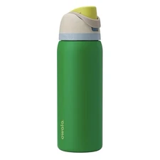 Owala FreeSip Stainless Steel Water Bottle + Straw, BPA-FREE 32OZ- PUTTING GREEN