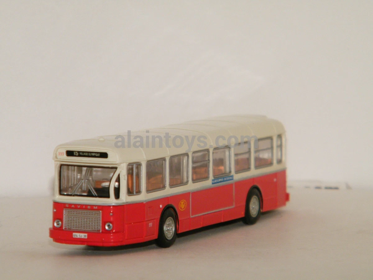 Miniature Norev – Autobus Saviem SC 10 – Échelle 1:43 – Vert – Occasion