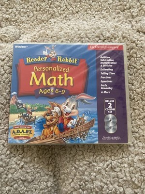 Personalized Math Ages 6-9 Reader Rabbit CD NEW SEALED