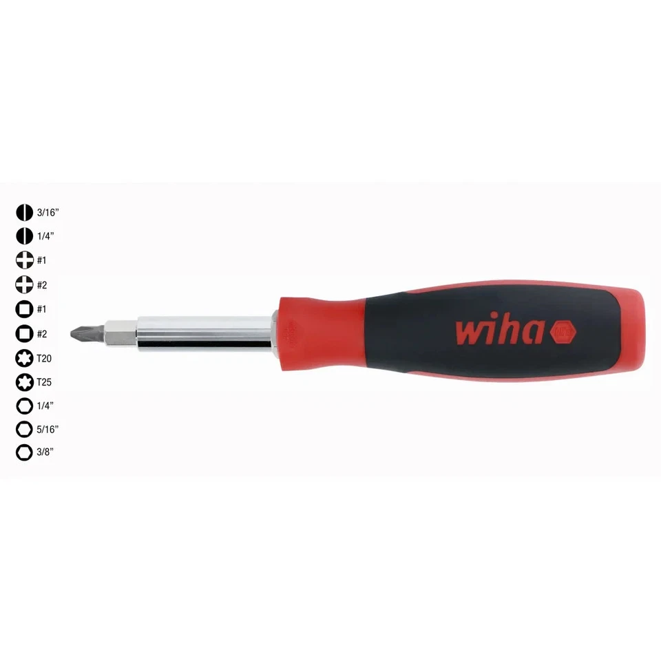 Wiha 77891 | 11 in 1 Screwdriver Nut Driver SoftFinish 11inOne MultiDriver Multi - Image 2 of 3