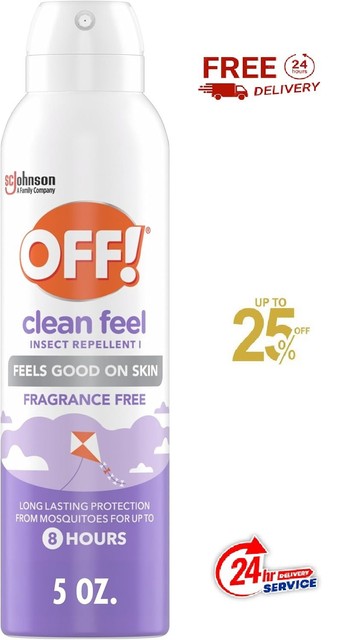 OFF! Clean Feel Insect & Mosquito Repellent Spritz (20% Picaridin)