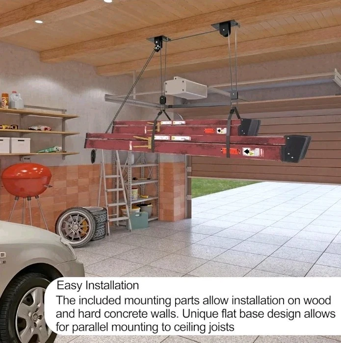 Ladder Kayak Bike Canoe Storage Hoist Lift System, Holds 150lbs, Self Locking - Image 2 of 4