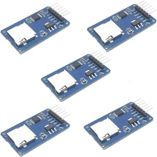 HiLetgo 5pcs Micro SD TF Card Adater Reader Module 6Pin SPI Interface Blue 
