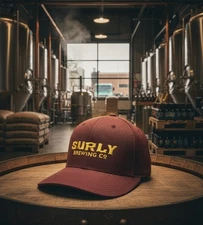Surly Brewing Co Snapback Cap Red L Adjustable Embroidered 6 Panel Richardson