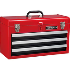 Craftsman Portable Red And Black Steel Tool Box 1061269 Free Ship Craftsman Portable Red And Black Steel Tool Box 1061269 Free Ship