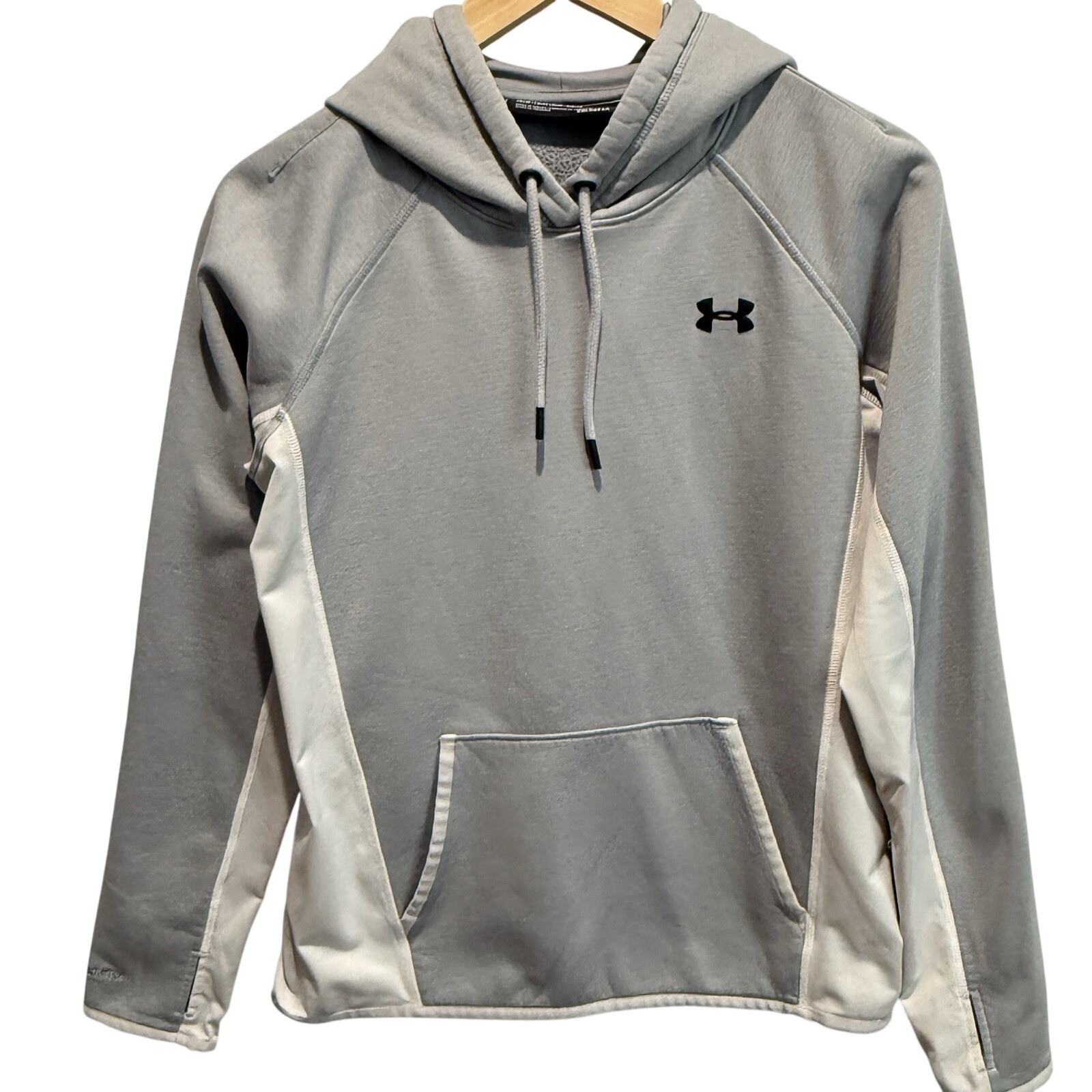Under Armour Mens Hoodie Small Gray Sweatshirt  Storm Loose Fit Full Zip