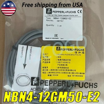 NBN4-12GM50-E2-5M PEPPERL+FUCHS brand new Inductive sensor NBN4-12GM50-E2