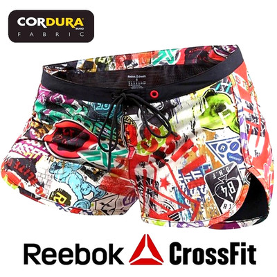 Reebok CrossFit Cordura Damen Board Short Hose Badehose Hotpant Graffiti 37'' XXL