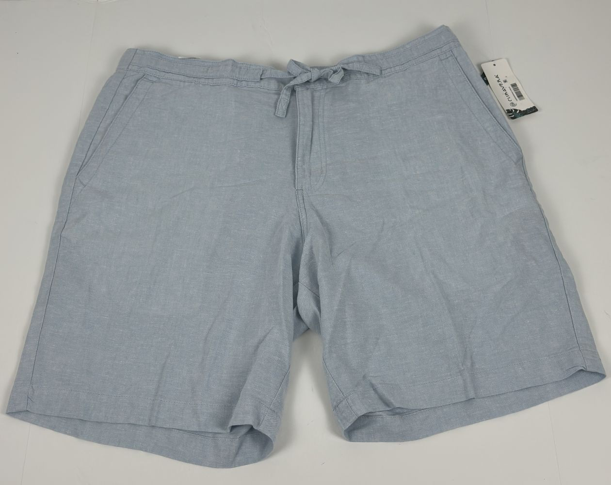 Мужские шорты Cubavera из льняной смеси с завязками 9 Лазурно-синий-Большой размер 5490₽