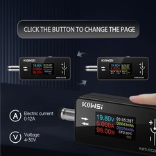 4-30V DC 5.5 2.5 0.96-inch TFT HD Digital Power Tester Voltage Current Meter