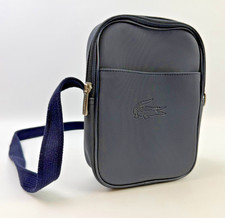 Lacoste Bag Embossed Logo Vertical Adjustable Crossbody Satchel Camera Bag EUC