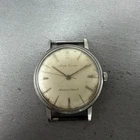 Seiko Cronos Watch Men 34mm White Dial Silver Tone Round Manual Runs Vintage