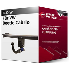 Anhängerkupplung abnehmbar für VW Beetle Cabrio 08.2003-09.2011 neu