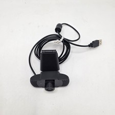 USB Webcam Black Adjustable Clip Mount Built-in Mic Home Office WFH Tech