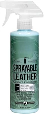 Spray-on leather cleaner and conditioner in one for car interiors