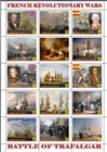 Stamp sheet French Revolutionary Wars Battle of Trafalgar 2019 issue Abkhazia