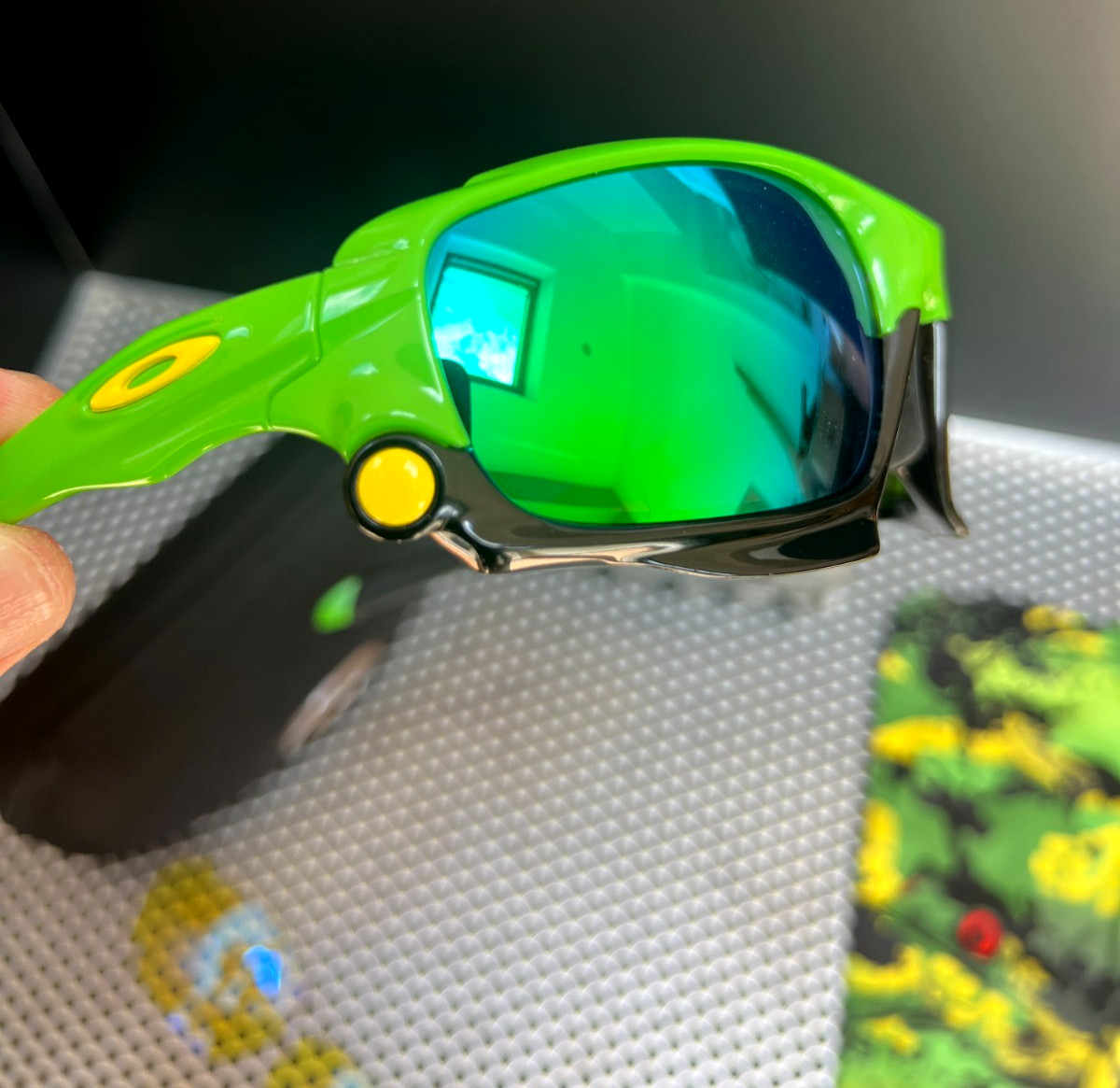 OAKLEY JAWBONE | JUPITER CAMO  GREEN | JADE GREEN  POLARISED + H.I. YELLOW image 10