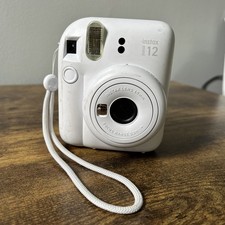 Fujifilm Instax Mini 12 Instant Camera Clay White - Tested Working