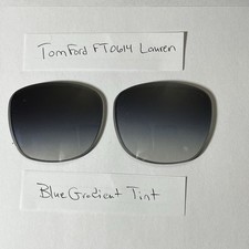 Tom Ford FT0614 Lauren Gradient Blue Tint 52 mm Replacement Lenses Authentic