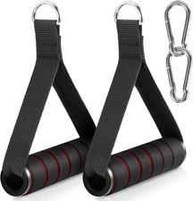 2 Pack Upgraded Exercise Handles, Gym Handle Equipment for Cable Machine Attachm