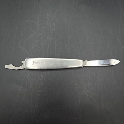 Vintage Jonsereds EKA Sweden Rostfri Stainless Steel Pocket Knife Bottle Opener