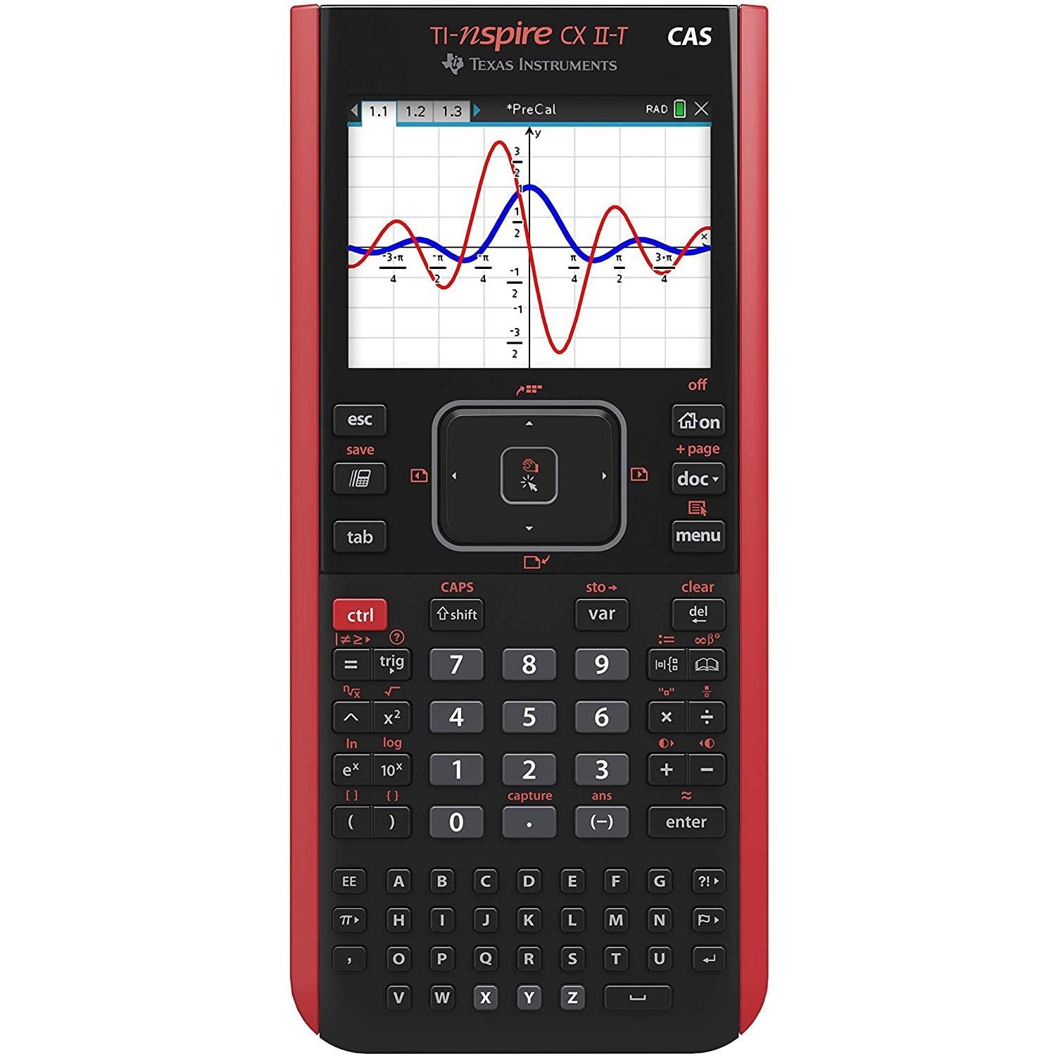 TI-Nspire CX II-T CAS calculatrice graphique avec calcul formel et programmation Python