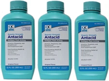 (Pack of 3) Regular Strength Antacid Liquid Original Flavor 12 Oz